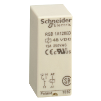 RSB1A120ED реле интерфейсное 1 перекидной контакт 48 в Zelio Schneider Electric